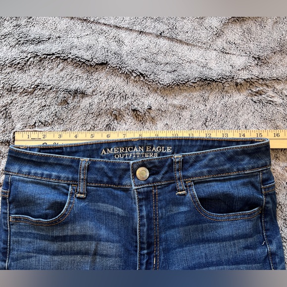 Women's American Eagle High Rise Jegging Crop Super Stretch - Picture 4 of 7